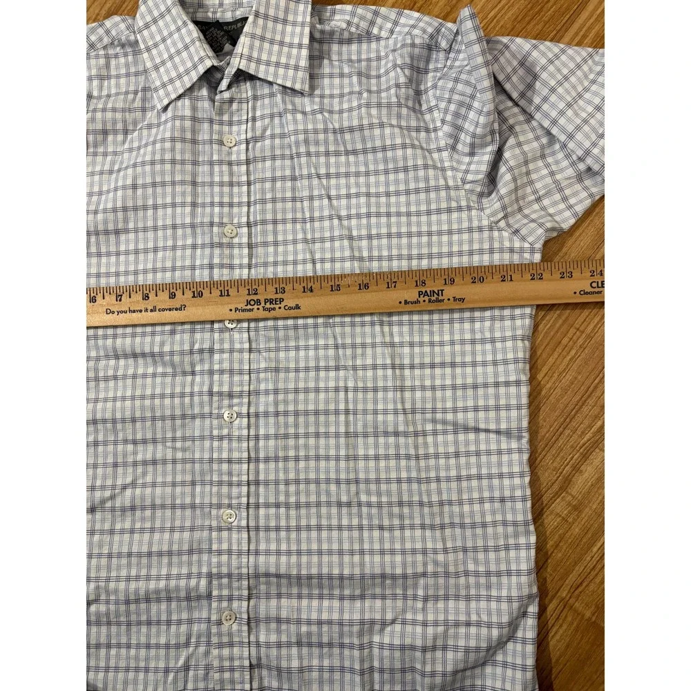 Banana Republic Button Up Shirt Classic Long Sleeve Plaid‎ Mens Size Medium